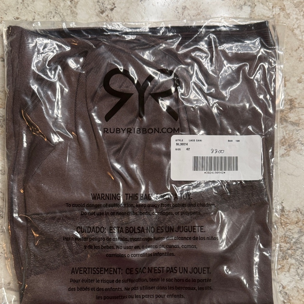 Ruby Ribbon Chocolate Brown Cami